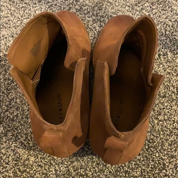 Lucky brand boots 10. Brown leather - Picture 5 of 6